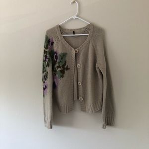 United Color of Benetton Floral Slouchy Cardigan